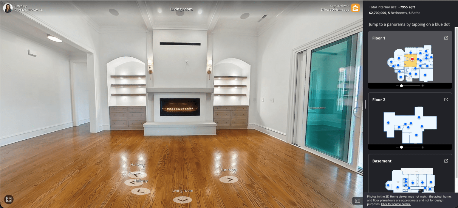 Zillow 3D Tours - real estate media services